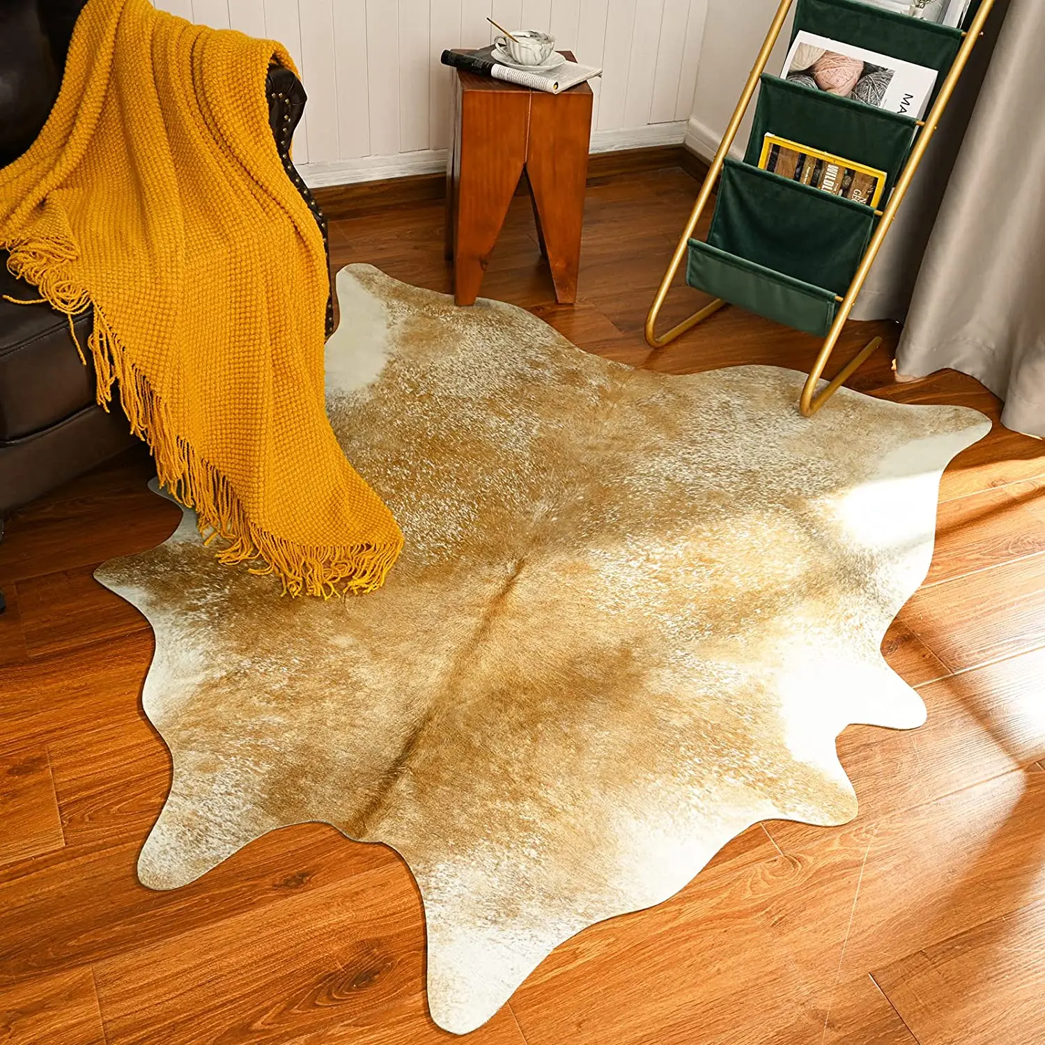 Imitation Cowhide Carpet Decoration Home Area Rug Waterproof Carpets for Living Luxury Room Decor Rugs for Bedroom Floor Mats