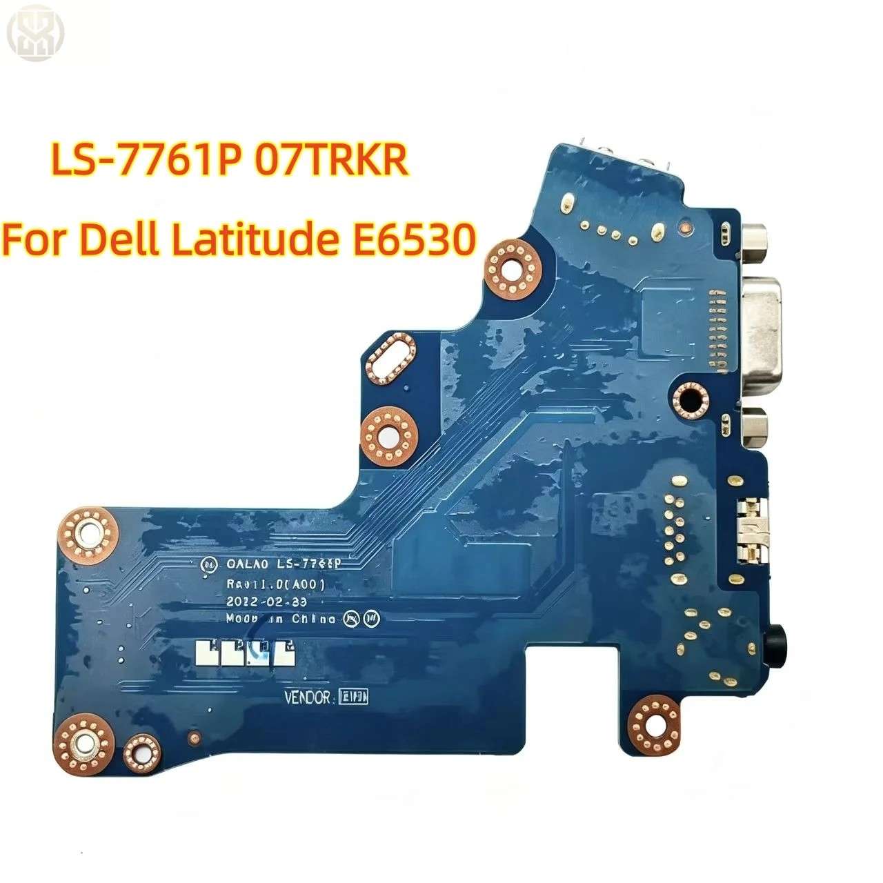 Original USB VGA Audio Headphone Jack Board QALA0 LS-7761P 07TRKR For Dell Latitude E6530