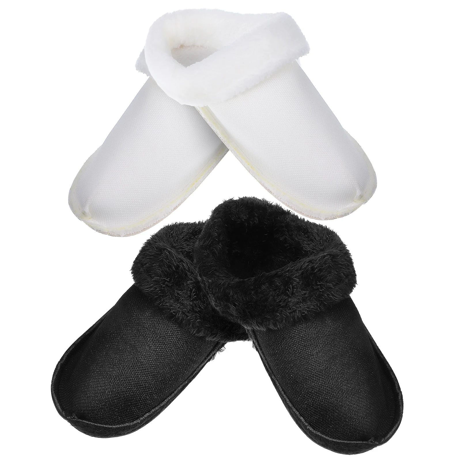 

2 Pairs Warm Inserts for Clogs Liners Soft Furry Insoles Detachable Winter Accessories Boot Hole Shoes Comfortable Foot
