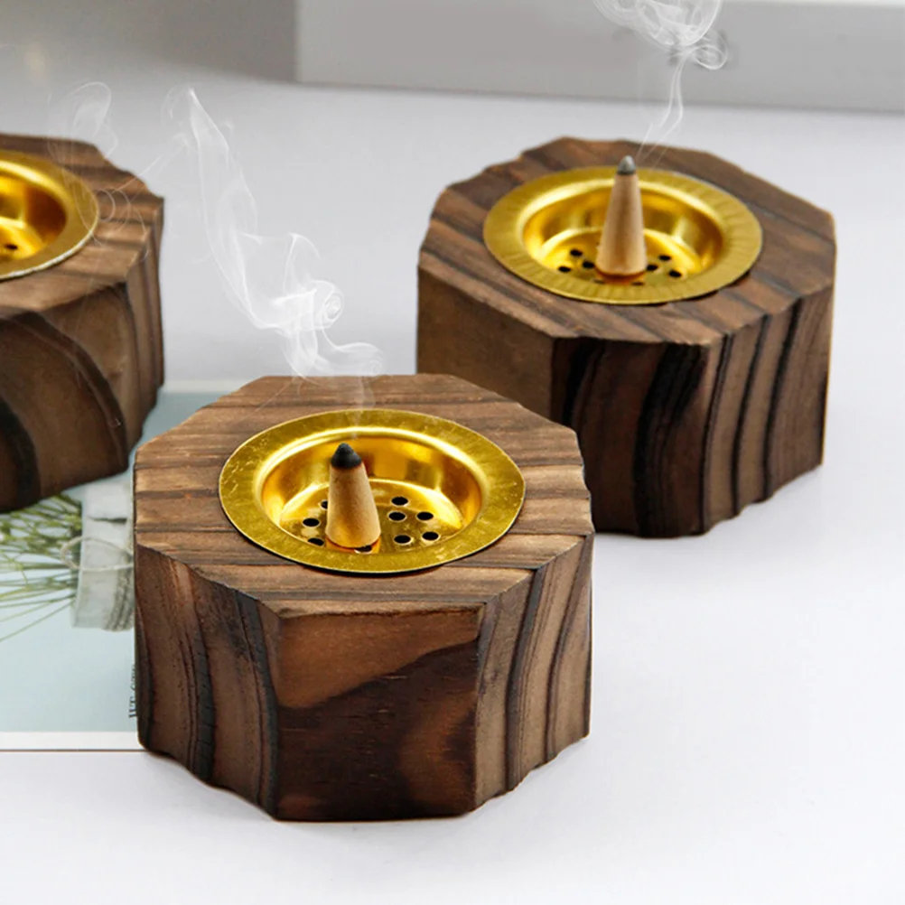 

Fine Workmanship Wood Incense Burner for Home Decor Burning Incense Cones Sticks Powder Ideal for Relaxation Meditation and