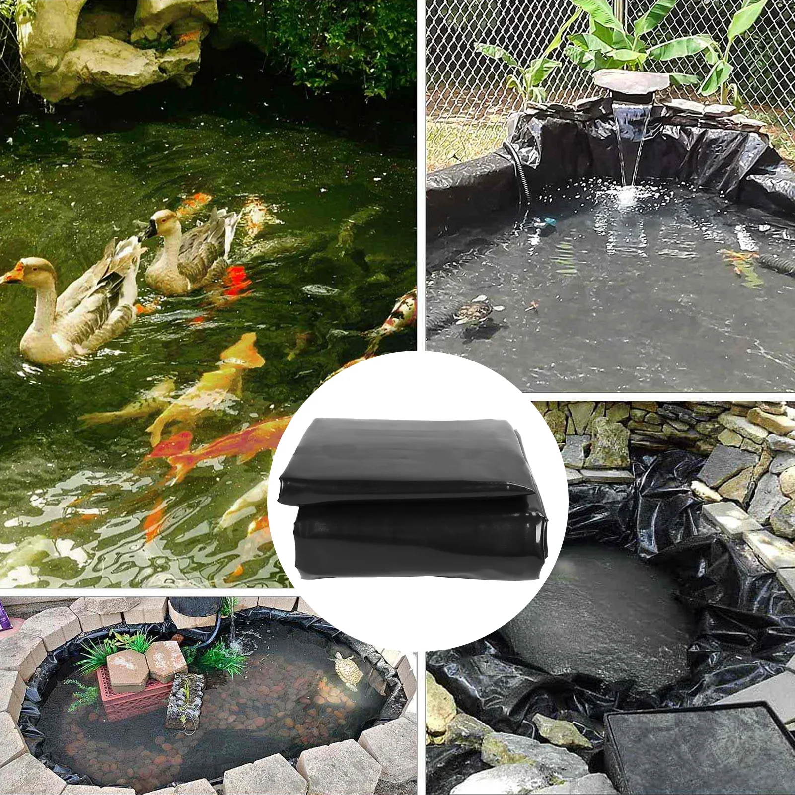 

Liner Film Fish Pond Liner Garden Pools Reinforced Waterproof Heavy Duty Guaranty Landscaping Pool Pond 0.2mm Thickness