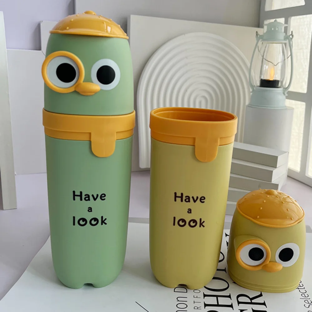 

Plastic Toothpaste Storage Cup Seal Design Waterproof Cartoon Toothbrush Case Mouthwash Cup Capsule Box Toothbrush Holder