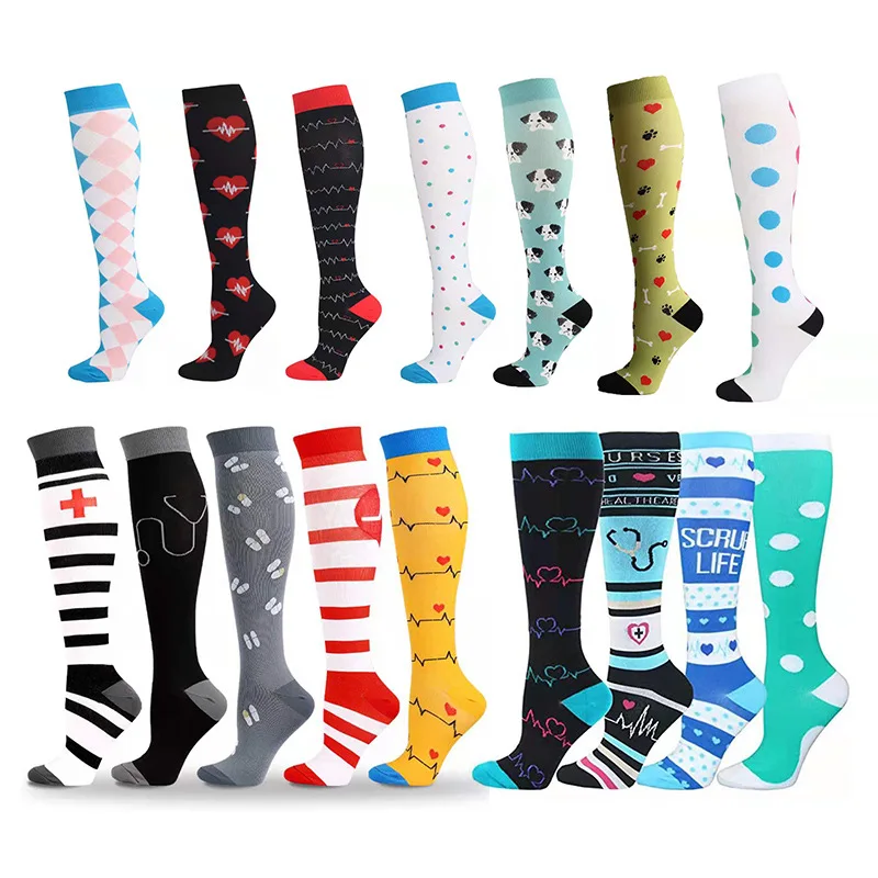 

Compression Sock Men Women Sports Nylon Cross Border Supply Running Riding Cycling Over Knee Basketball Biking Hockey Soccer