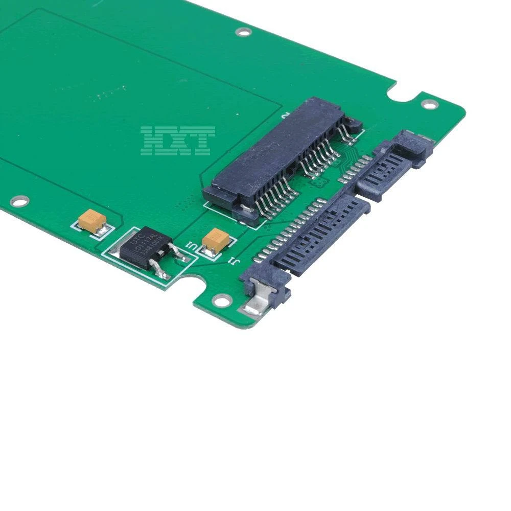 1.8 polegada micro sata 16 pinos ssd para 2.5 "sata 22pin ssd adaptador conversor com caso de alta qualidade,