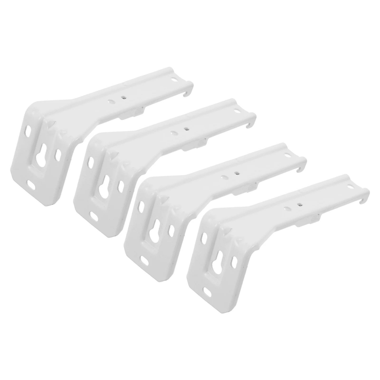 

4Pcs Curtain Rail Mounting Brackets Iron Hardware Drapery Track Holder Easy Install Home Decor Support