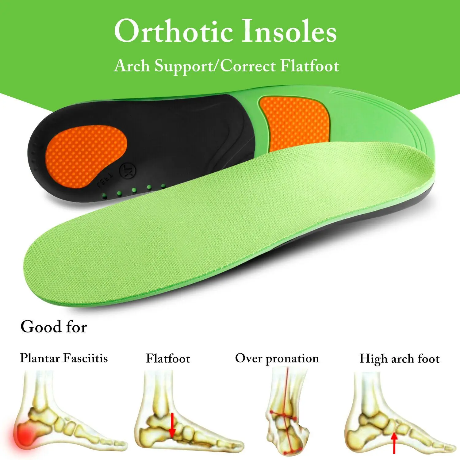 

Orthopedic insole Arch X/O leg Flat foot Health insole Orthopedic insole