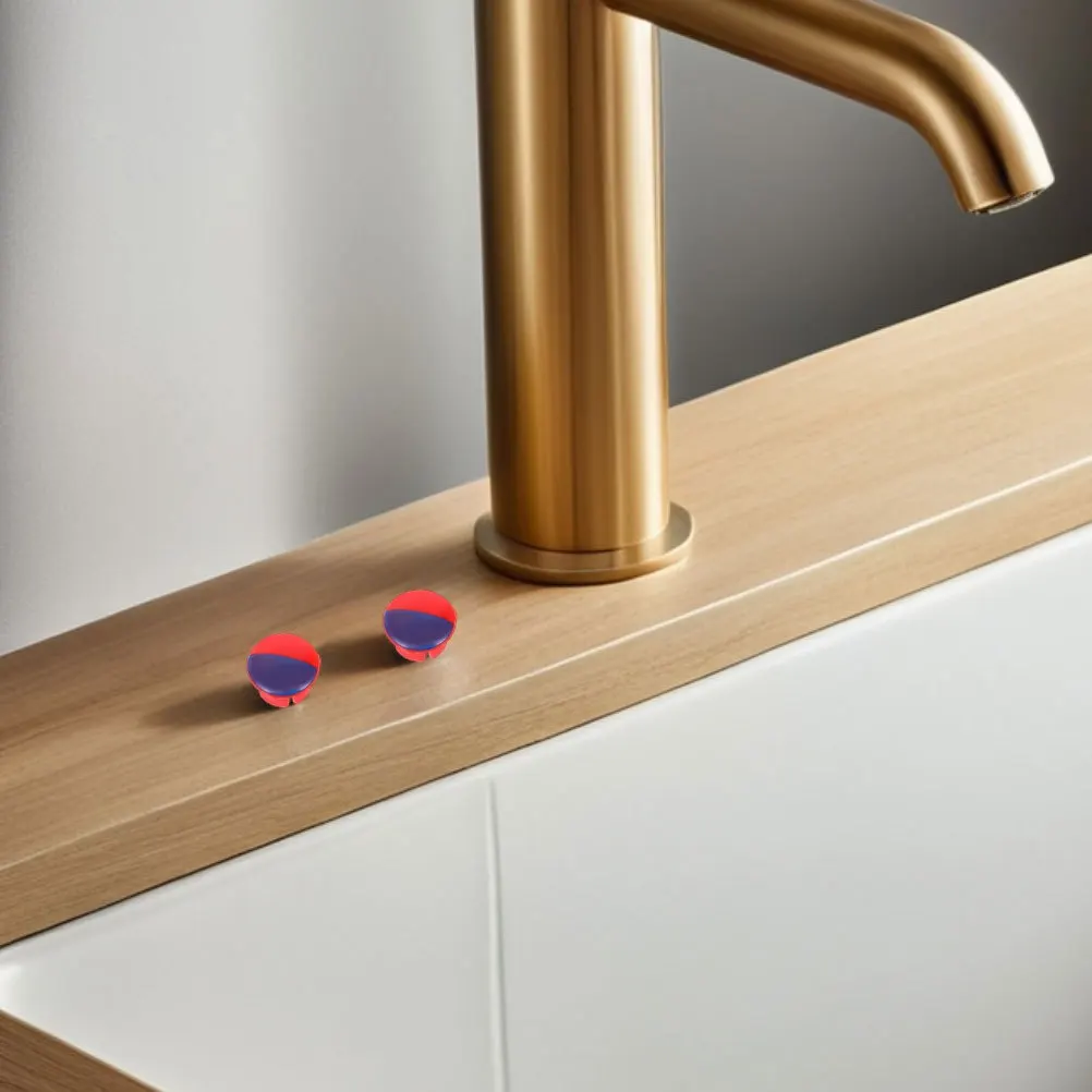 1 комплект, красные, синие крышки для отверстий для горячей и холодной воды, универсальные индикаторы температуры, сменные колпачки для смесителей для раковины, сантехника для ванной комнаты и кухни