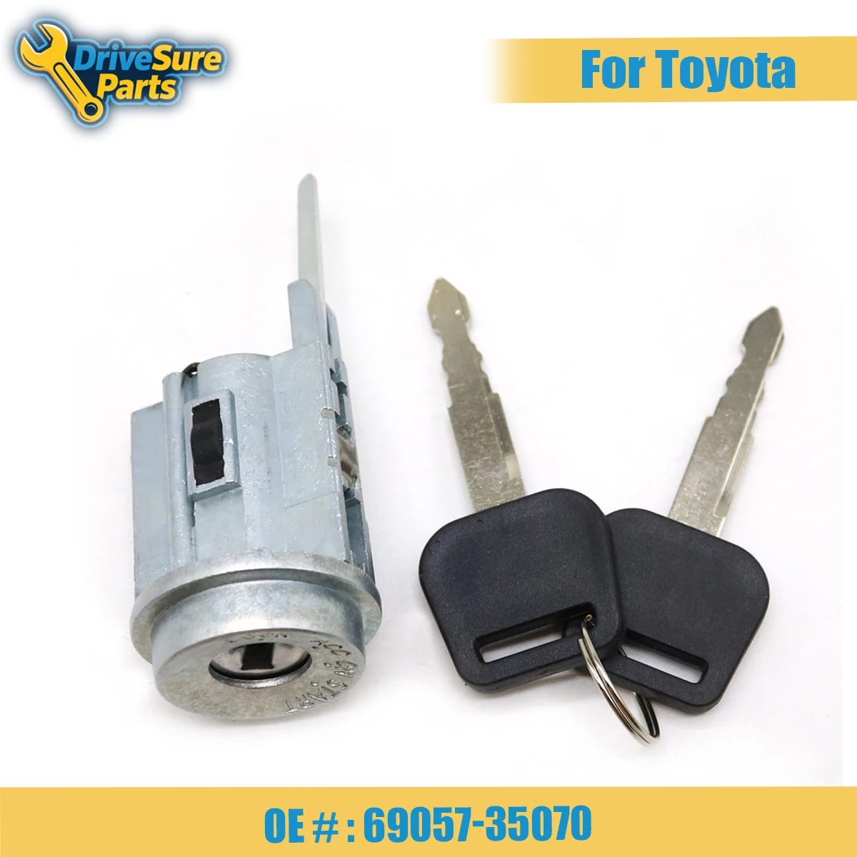 

69057-35070 Lgnition Lock Cylinder with 2 Key For Toyota 4runner 1996-2002 and Toyota Tacoma 1995-2004 Car Replacement Parts