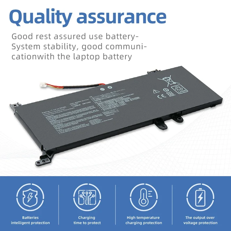 SUOZHAN 7.6V 37WH B21N1818 Laptop Battery For ASUS VivoBook 17 X712 X712FA X712FB B21N1818-2 C21N1818 B21N1818-3 B21N1818-1