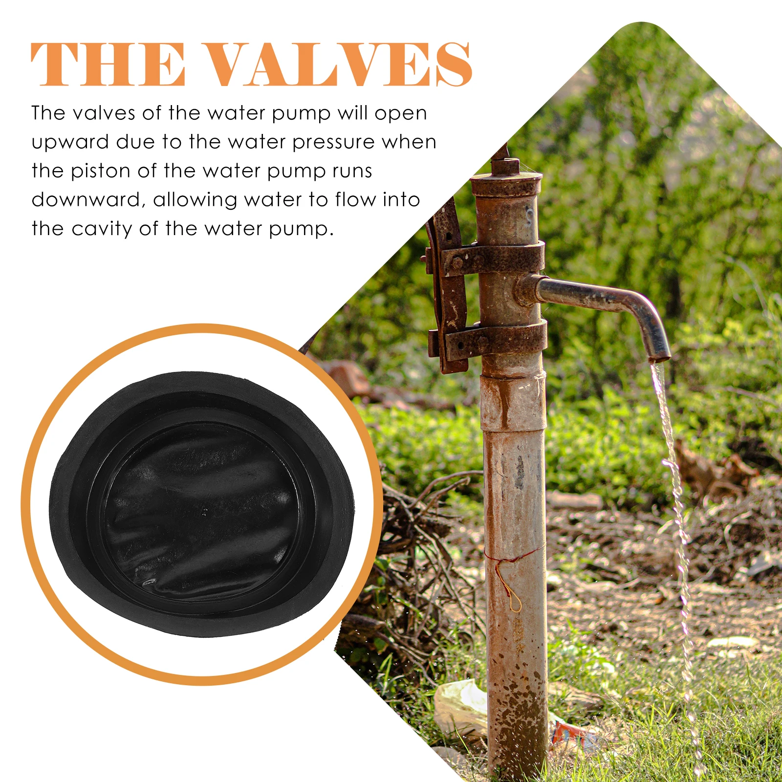 

4Pcs Universal Cup Solid 100Mm Water Pump Seal Cup Premium Rubber Well Hand Pump Replacement Drive Supplies