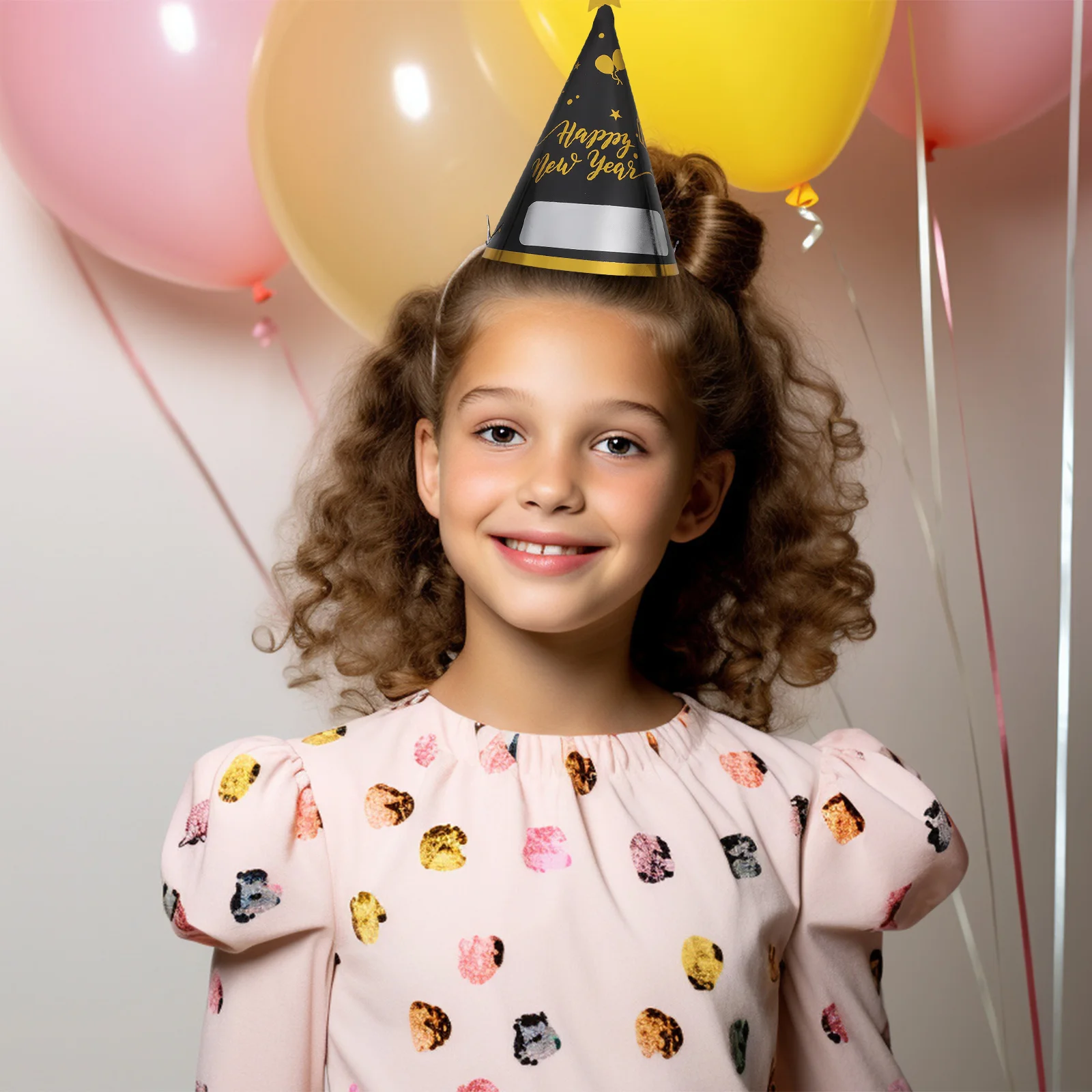 

12Sets New Year Party Paper Hats Light Compact Design for Adult Happy New Year Eve Celebration Decorations Supplies