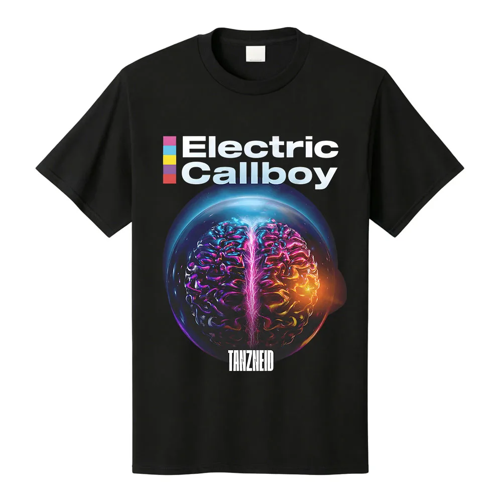 Tanzneid Album Cover Shirt ELECTRIC CALLBOY Band Design T-shirt Unisex Streetwear Cotton Loose Women Men Tshirts Graphic Merch