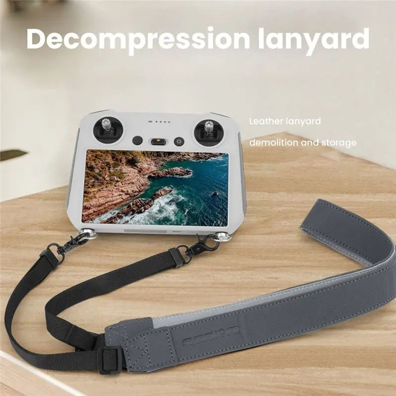 Sunnylife Remote Controller With Screen Lanyard Neck Strap Safety Hanging Sling Belt For DJI MINI 3 Pro RC Accessories