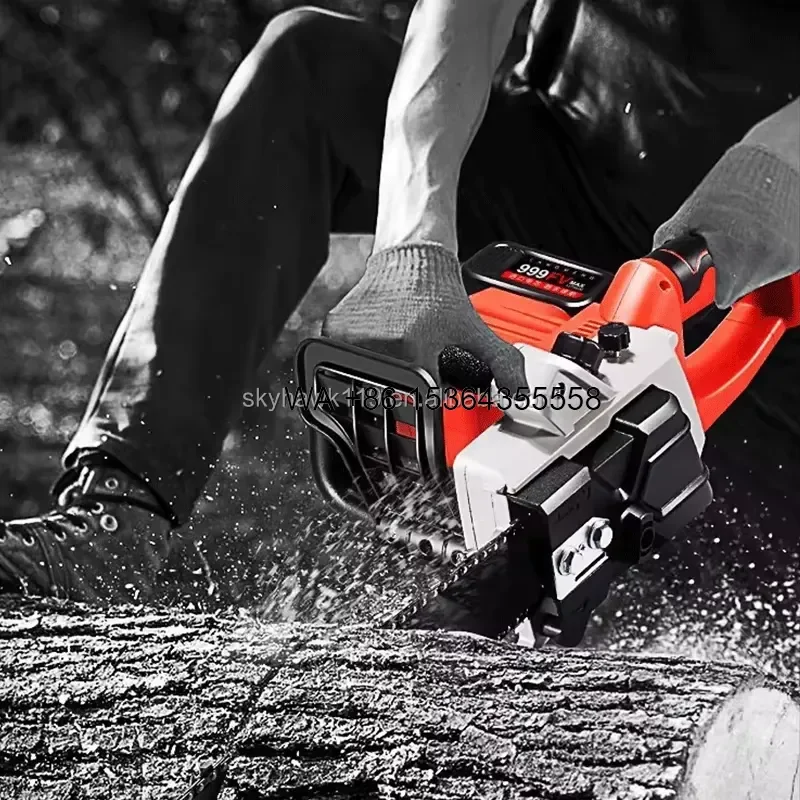 Wmwmnu Industrial Grade Chainsaw for Logging Pruning Lightweight Portable 16 inch Brushless Motor 42V 2000Ah Lithium