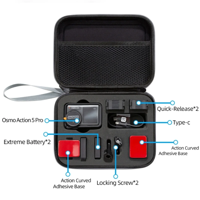 

Outdoor Activity Camera Case for Action 5Pro with Cushioned Protections Drop shipping