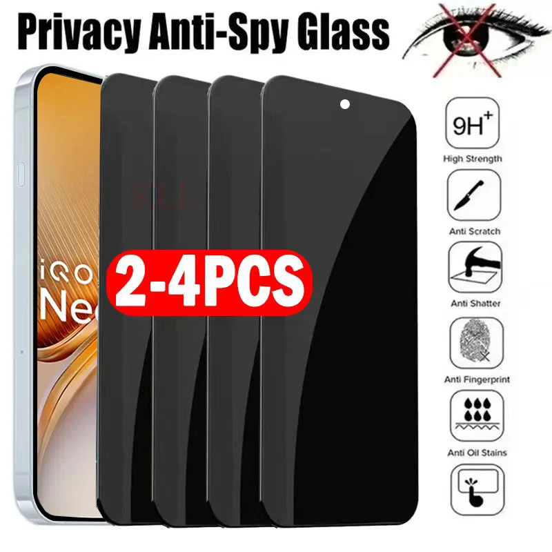 

2-4Pcs Privacy Protective Tempered Glass for Vivo iQOO Neo10 10R 9 9S Pro+ Anti-spy Screen Protector for iQOO Neo8 7 Pro Film