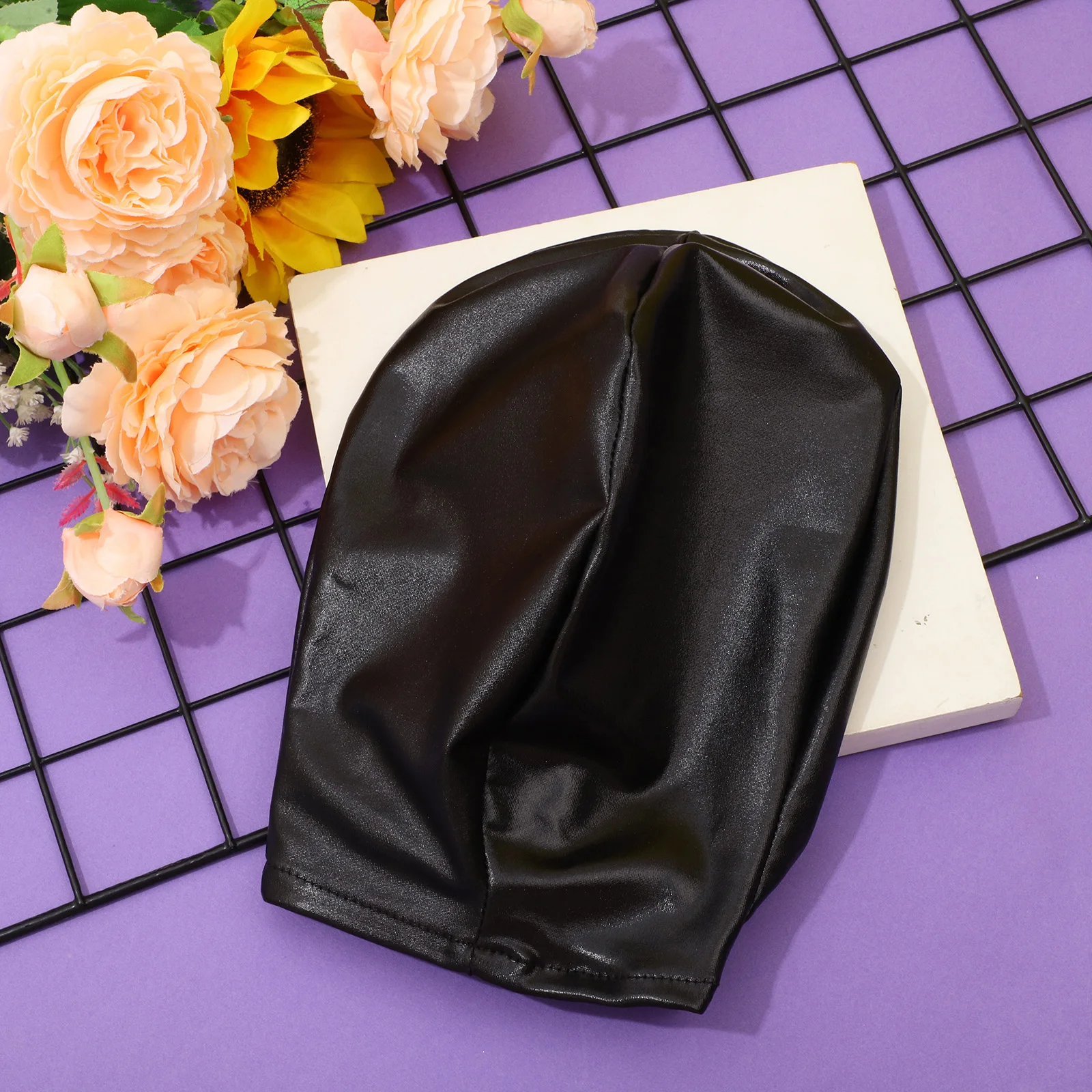 Máscara facial de látex unisex, cubierta de tela bronceadora para la cabeza, parejas, mujeres, hombres, máscara facial, capucha para fiesta temática de Halloween, disfraz de juego de rol