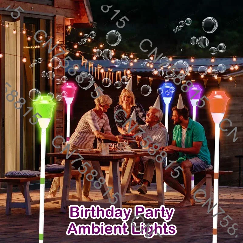 Birthday wedding party bubble machine, fully automatic outdoor light with light, no battery required, bubbles can be generated