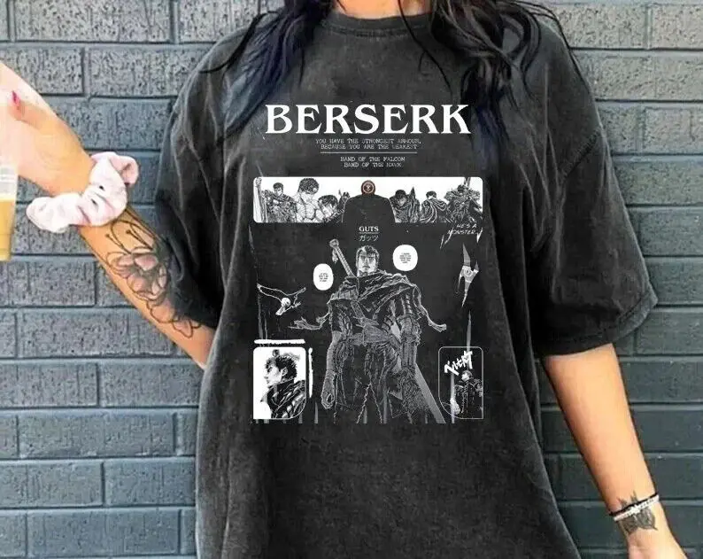 Berserk GUTS Aesthetic t-Shirt, Anime Unisex Shirt, GUTS Unisex T-shirt