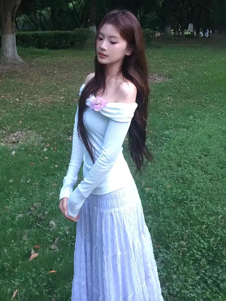 تي شيرت بأكمام طويلة تي شيرت حياكة نسائي للخريف بياقة مدببة وأزرار خاطفة وفتحة مريحة وحاشية أكاديمية ذات طبقات جامعية للشباب متينة #4