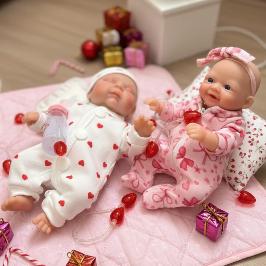 Muñecas Bebe Reborn de silicona de cuerpo completo de 8 pulgadas/20CM, muñecas impermeables para recién nacidos, muñecas Reborn reales hechas a mano