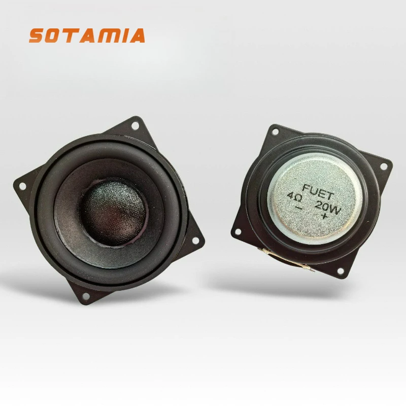 

SOTAMIA 2pcs 62mm Mini Subwoofer 4 Ohm 20W AI Intelligent Robot Speaker DIY Multimedia Dual Magnetic Bluetooth Speaker