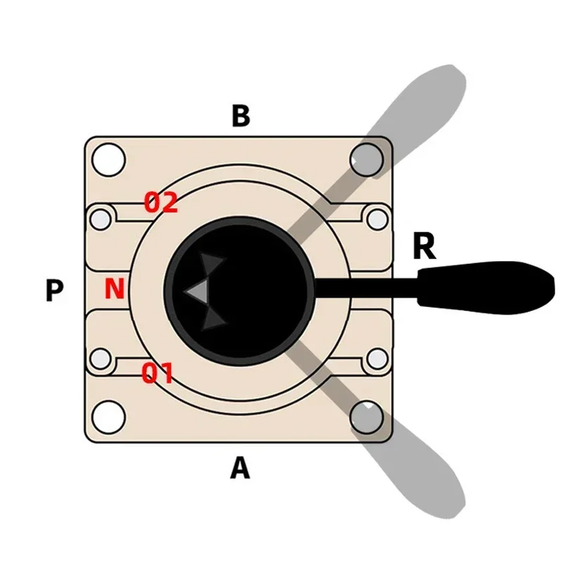 Pneumatic Three-Way Four-Way Hand-Operated Rotary Valve Hv-02/03 Manual Switch K34R6-8 8D 8L Hand-Operated Valve Reversing Val