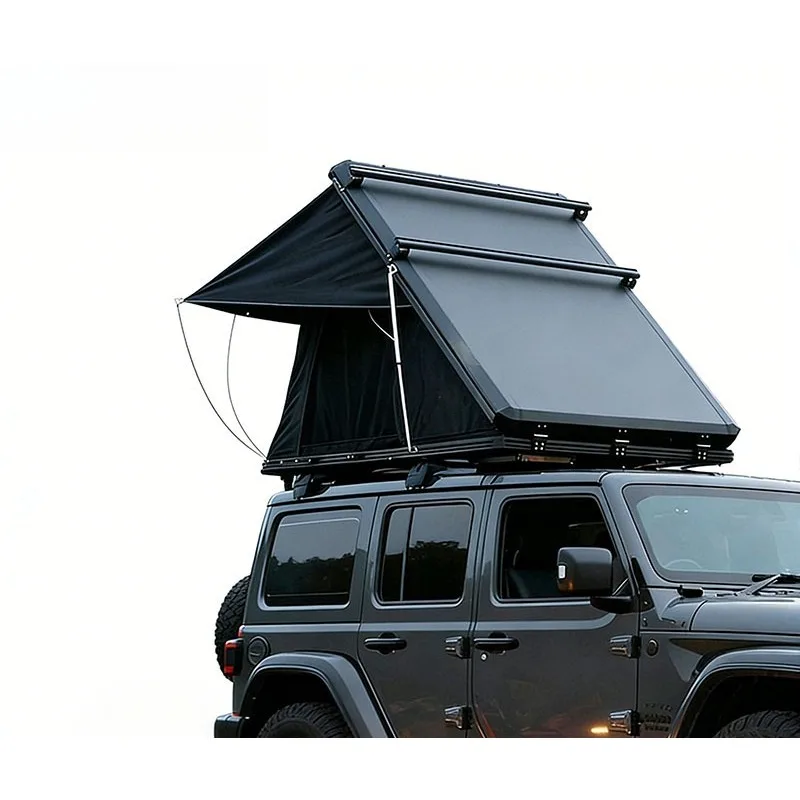 

Car Roof Hard Shell Tent Triangle Shape Aluminum Frame Automatic Opening Outdoor Camping Gear