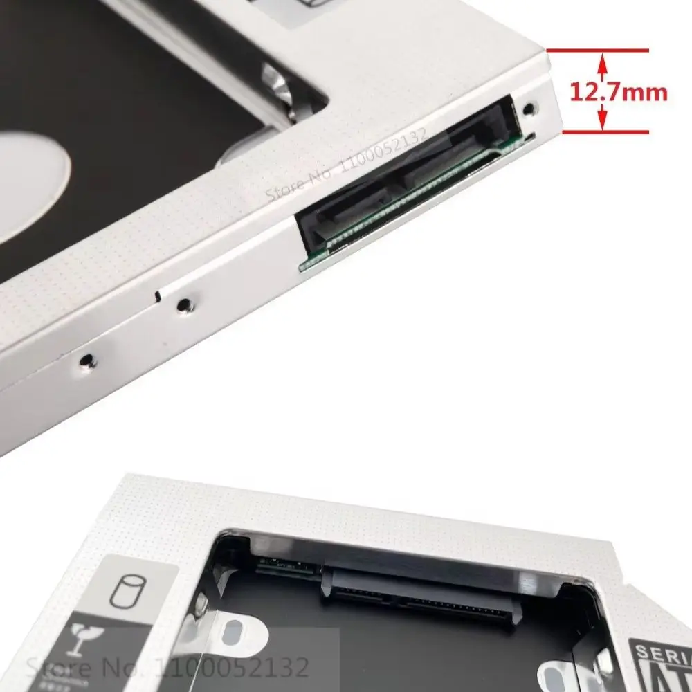 12.7mm 2nd HDD Hard Drive Optical bay Caddy Frame Bracket for Toshiba Satellite S875 C805 C850 C855D TECRA s10-128 A10-1HG S11