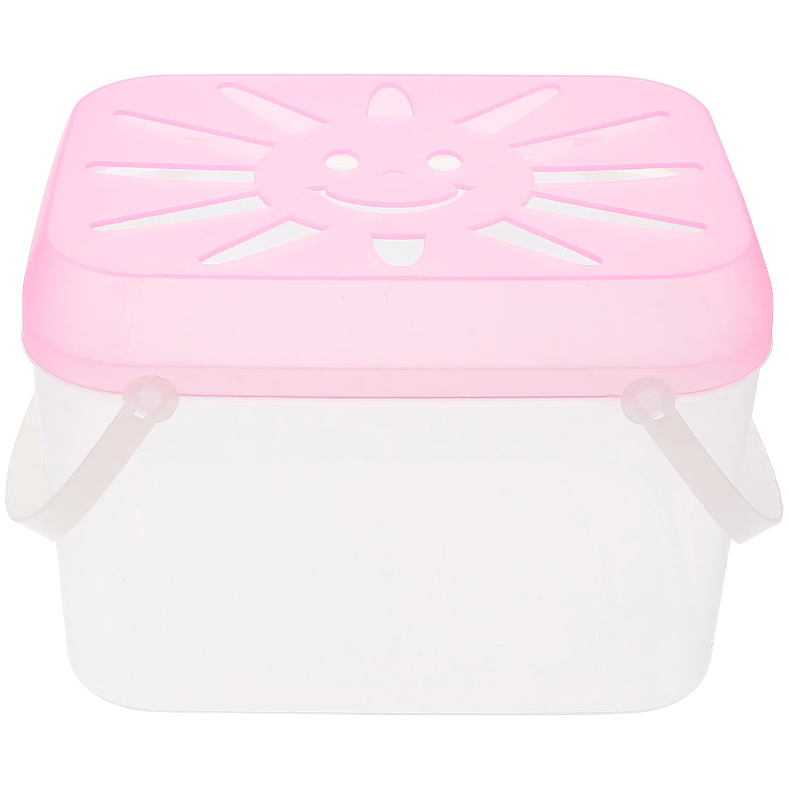 

Transparent PP Plastic Fish Tank Portable Breathable Design for Small Pet Nest Ideal for Home Restaurant Shop Decoration Random