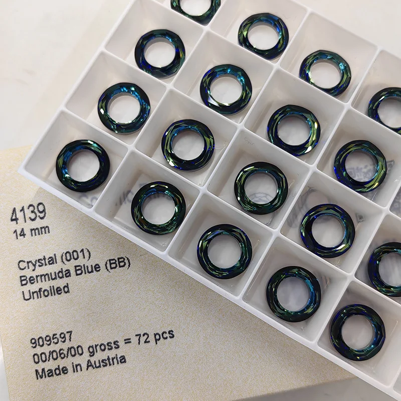 (1 piece) 4139 4439 Cosmic Ring Genuine from Austria Loose Beads Rhinestone for DIY Jewelry Making