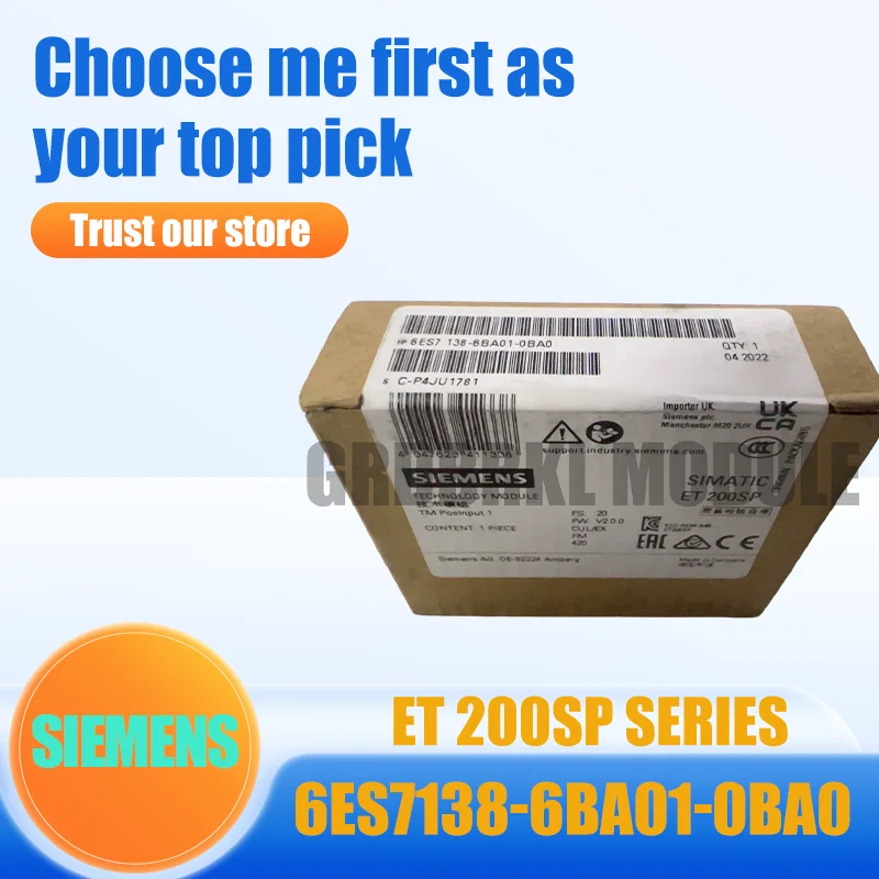 

New Original SIEMENS 6ES7138-6BA01-0BA0 SIMATIC ET200SP PLC Module