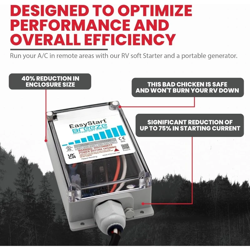 EasyStart Breeze 399   Soft Start for 120V RV A/C Motors - Compact Design & Easy to Install - RV Breeze