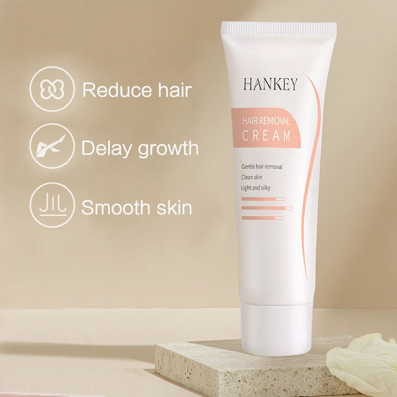 HANKEY Hair Removal Cream Painless For Men And Women Effectively Armpit Leg Arm Skin Care Light and Silky 60g