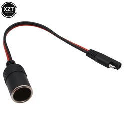 Adaptador de corriente SAE para encendedor de coche, Cable cargador hembra, enchufe de alta calidad, 12V y 24V