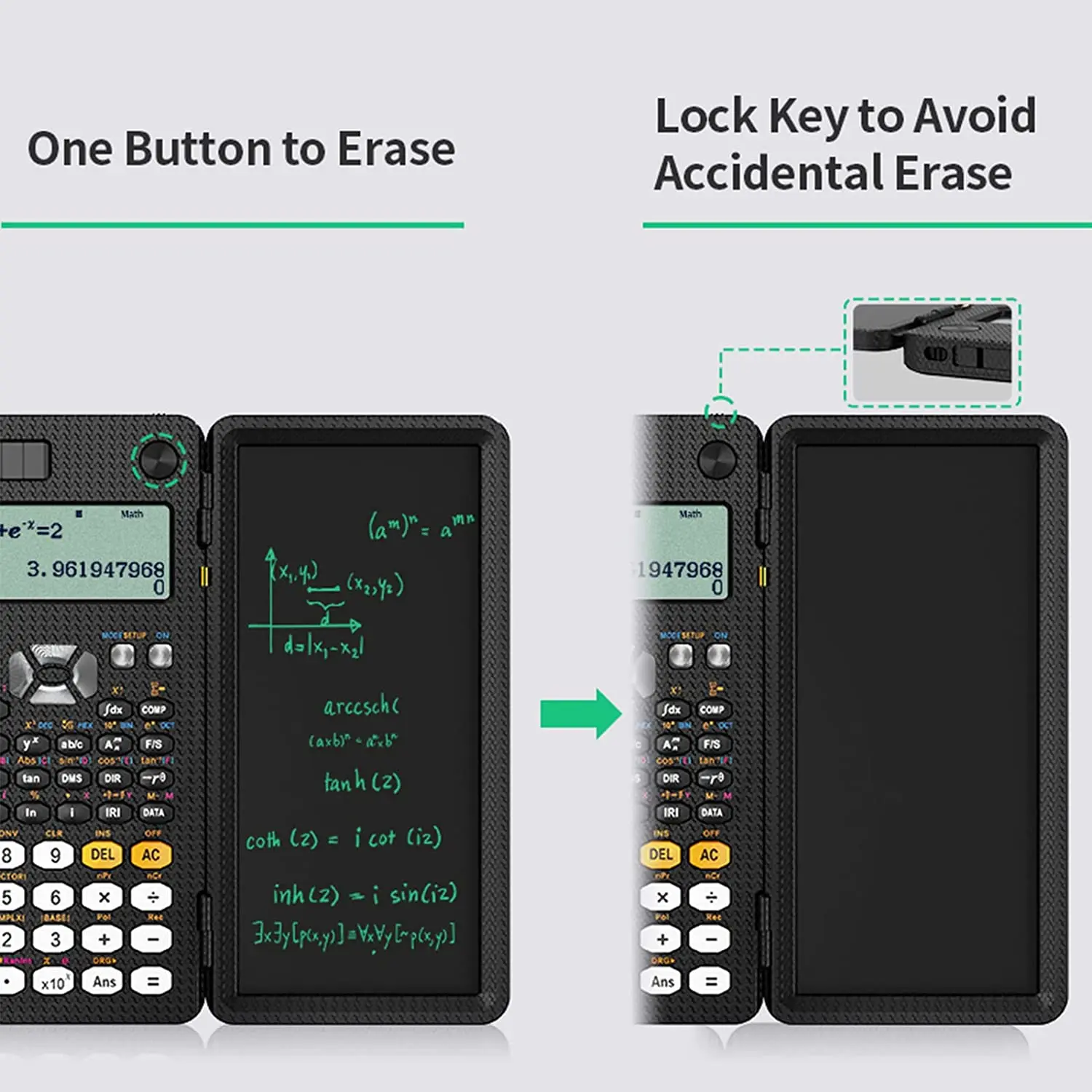 Calculatrice Scientifique Solaire Ofituria F-991ES - 2 Lignes Écran Pour Étudiants Et Professionnels