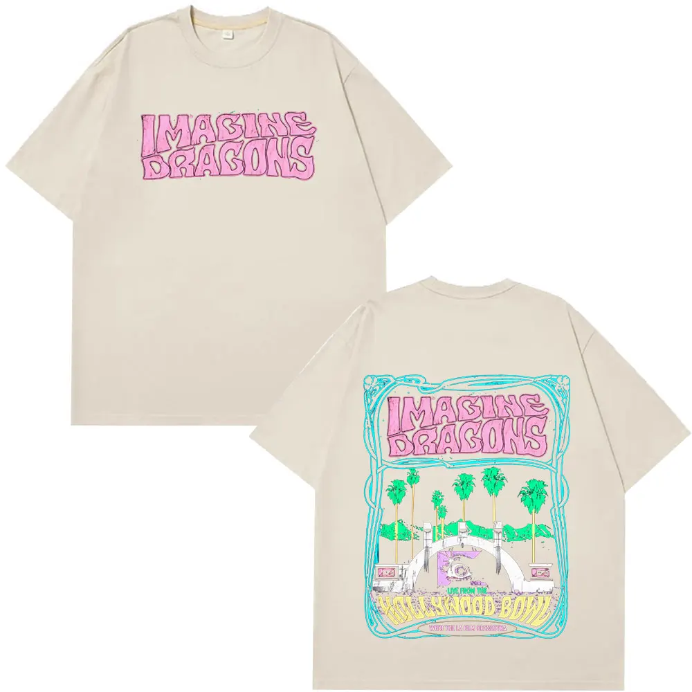 imagine-dragons-loom-world-tour-2025-moda-retro-camiseta-homens-mulheres-verao-solto-casual-estetica-trendy-grafico-tee