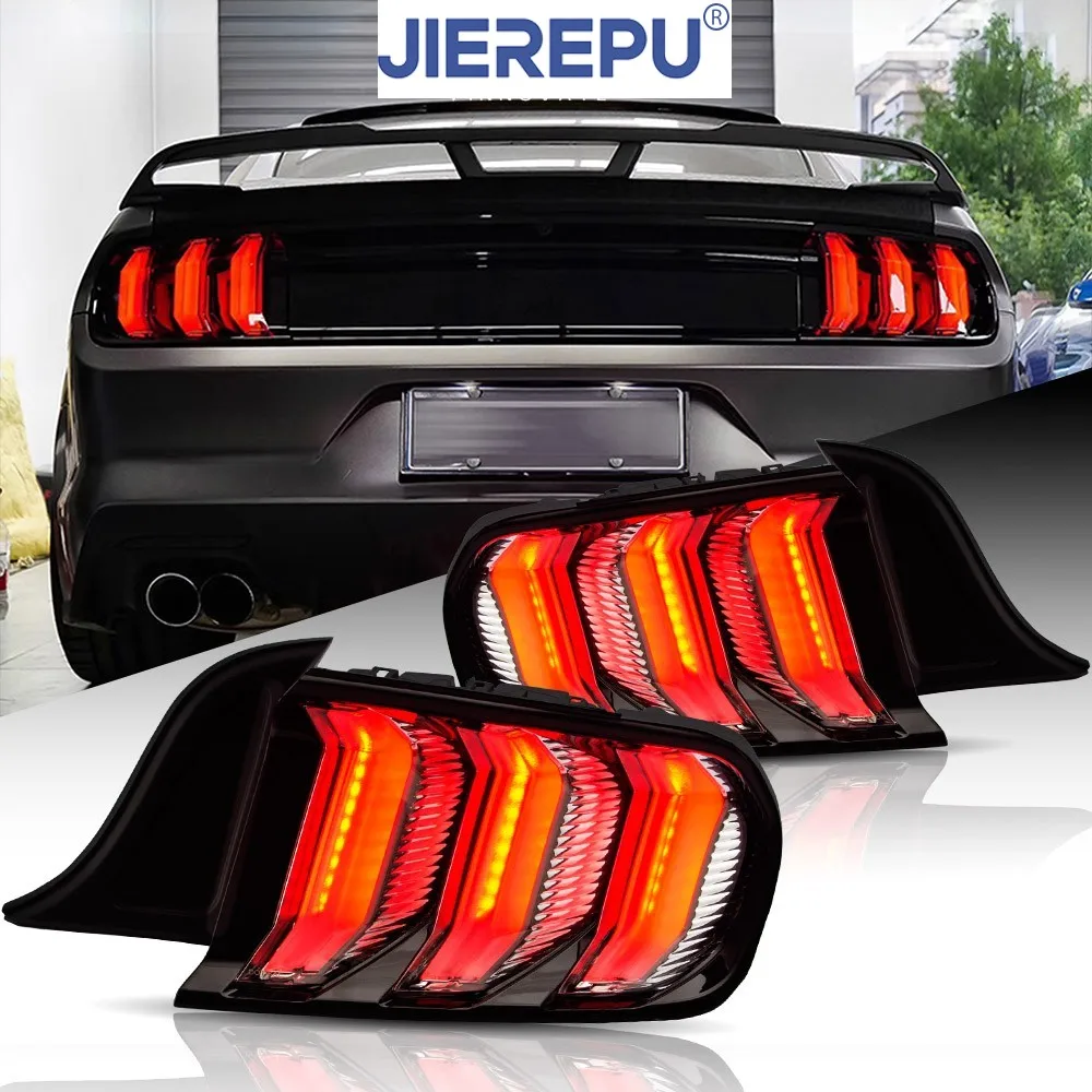 

5 моделей, полностью светодиодные прозрачные задние фонари в сборе для Ford Mustang 2015-2021, последовательные автомобильные фары, аксессуары