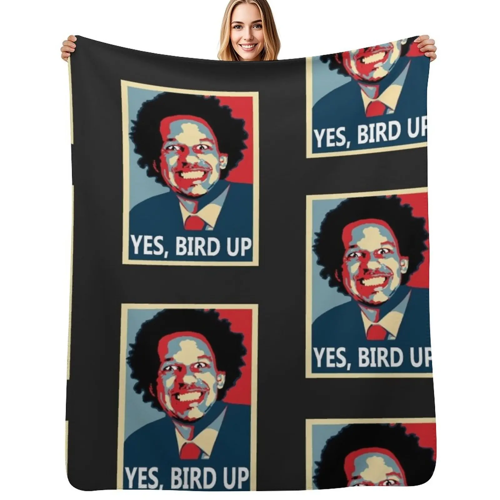 Eric André - Bird Up Edition! Throw Blanket Beautifuls Plaid Furrys decorative Decorative Throw Blankets