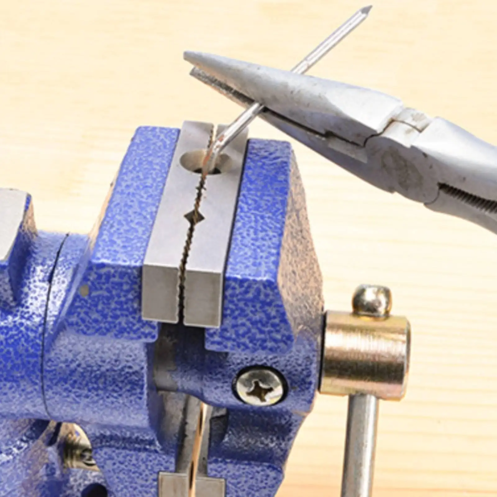 Multi Angle Double Jaw Bench Vise Carbon Steel Rotating Table Clamp for Workbench Use