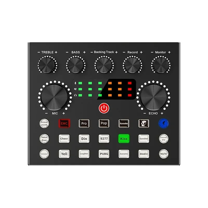 BM800 Mixer Live Sound Card Audio Podcaster External Streamer Broadcast for PC Phone Computer Professional Condenser Microphone