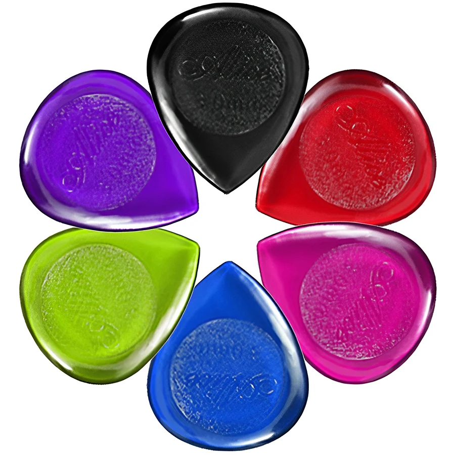 6 Stück 2cm ABS Wassertropfenförmige Gitarrenplektren, Langlebige Plektren für Gitarre, Ukulele, Bass, Musikinstrumente, Zubehör für Auftritte