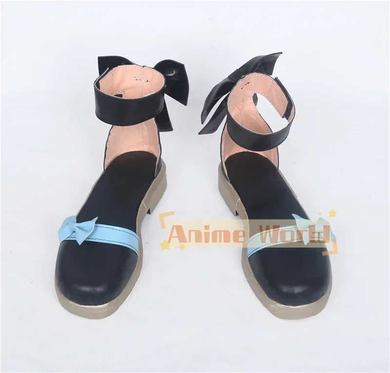Kuroshitsuji الأسود بتلر كتاب أتلانتيك إليزابيث تأثيري أحذية هالوين حفلة لوليتا أحذية ث/Bowknot النساء أنيمي الأحذية