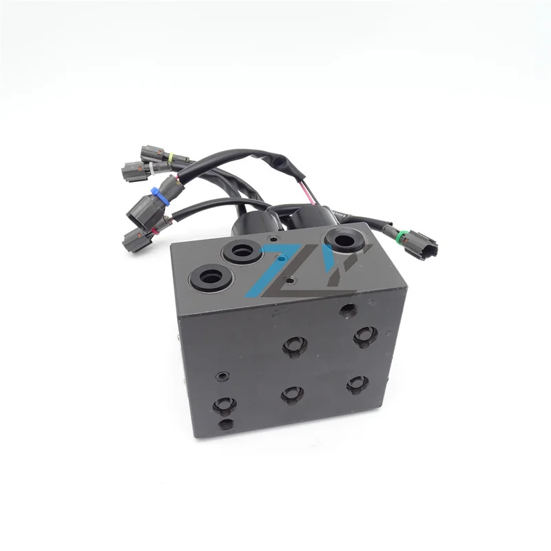 KHJ14520 High Quality Solenoid Valve SH210-5 SH240 SH350 CX210B CX240 Excavator Solenoid Valve Assembly