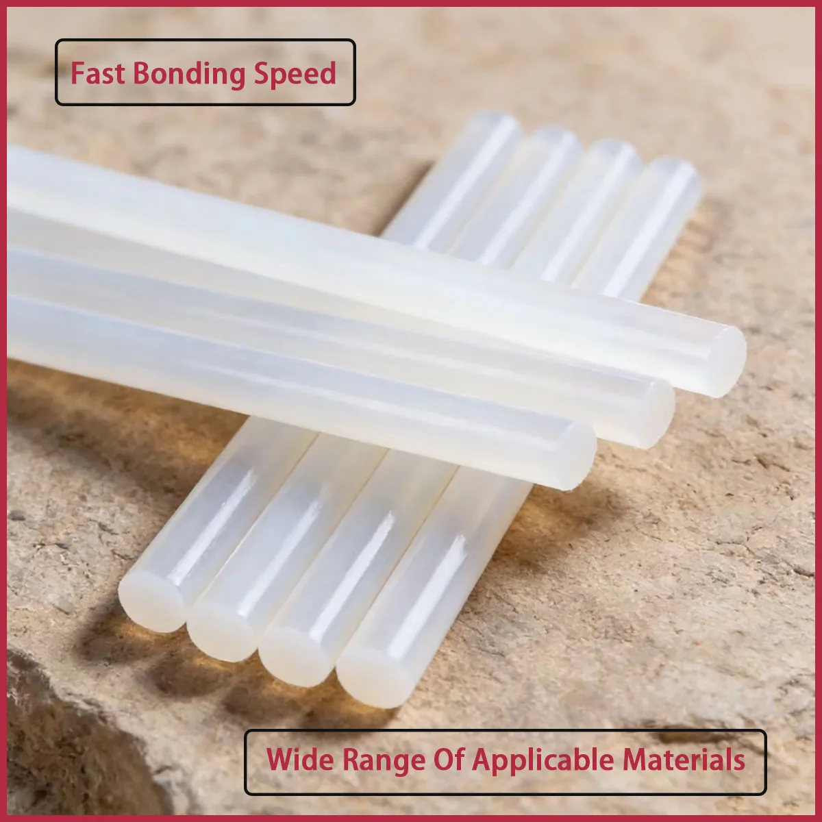 7mm/11mm industrial hot melt adhesive stick with fast curing speed, suitable for DIY small crafts and quick maintenance