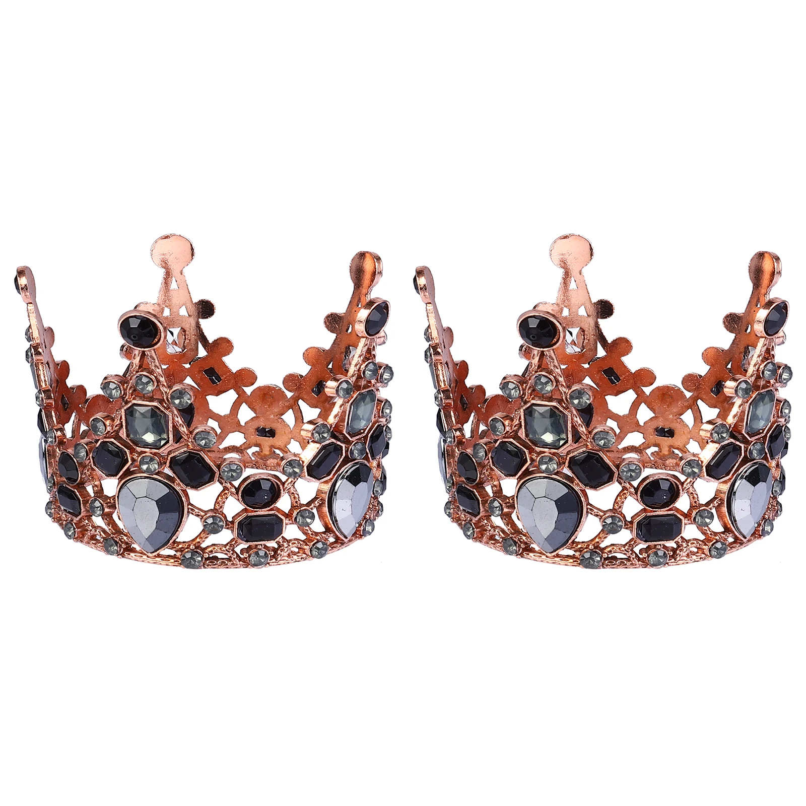 

2pcs Toppers Party Decor Mini Silver Cupcake Crown naments Dessert Party Cupcake Topper Cake Crown Topper Decor