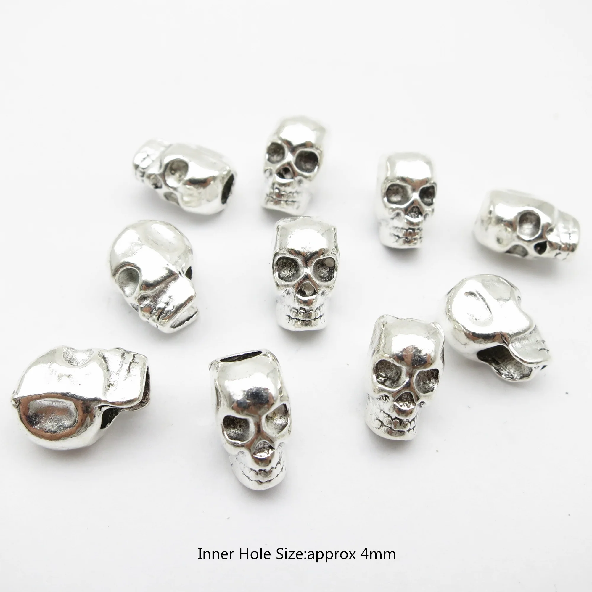 10Pcs/Pack Skull/Leaf DIY bead - Crimp Bead Tube ulasan dan harga