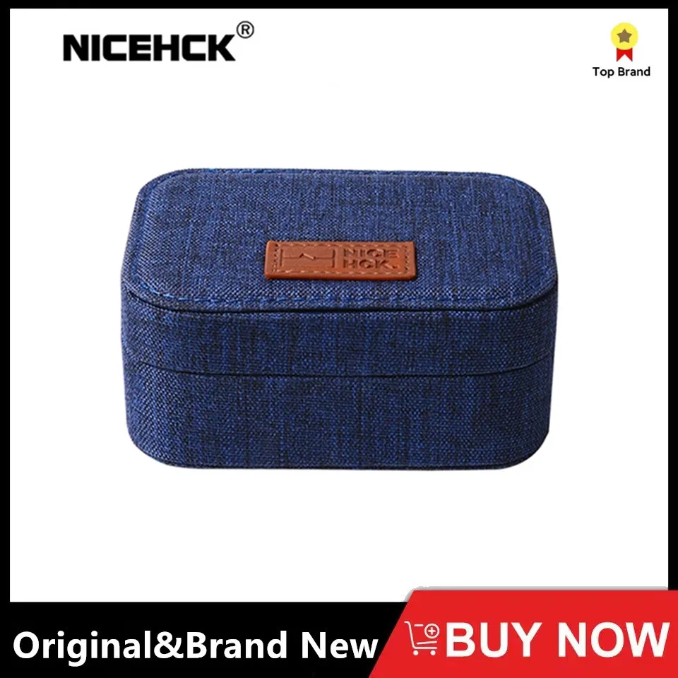 NiceHCK High-end Canvas Earphone Case Portable Storage Earbud Box Shock Absorption Headset Cable Bag Accessory For NX7 MK3/ST-10