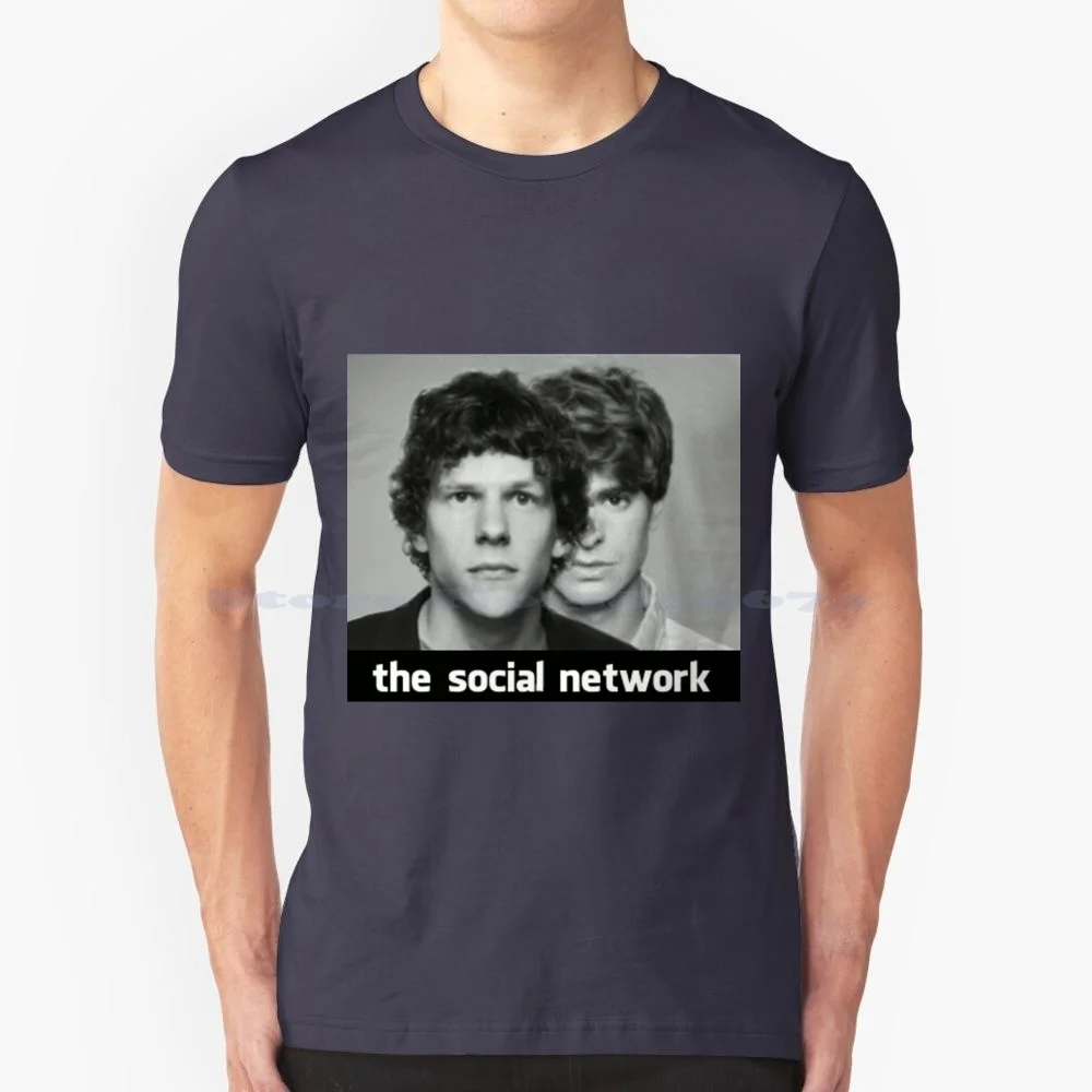 The Social T Shirt 100% Cotton Tee Jesse Eisenberg Andrew The Social Facebook