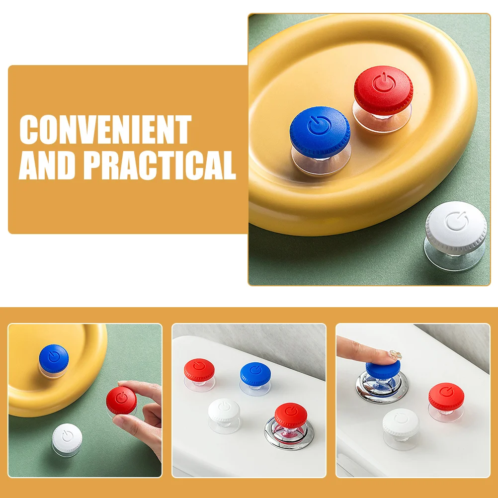 

3Pcs Toilet Flushing Button Helper Contemporary Aesthetic Various Colors Fit Perfectly Easy Install Toilet Button Helper